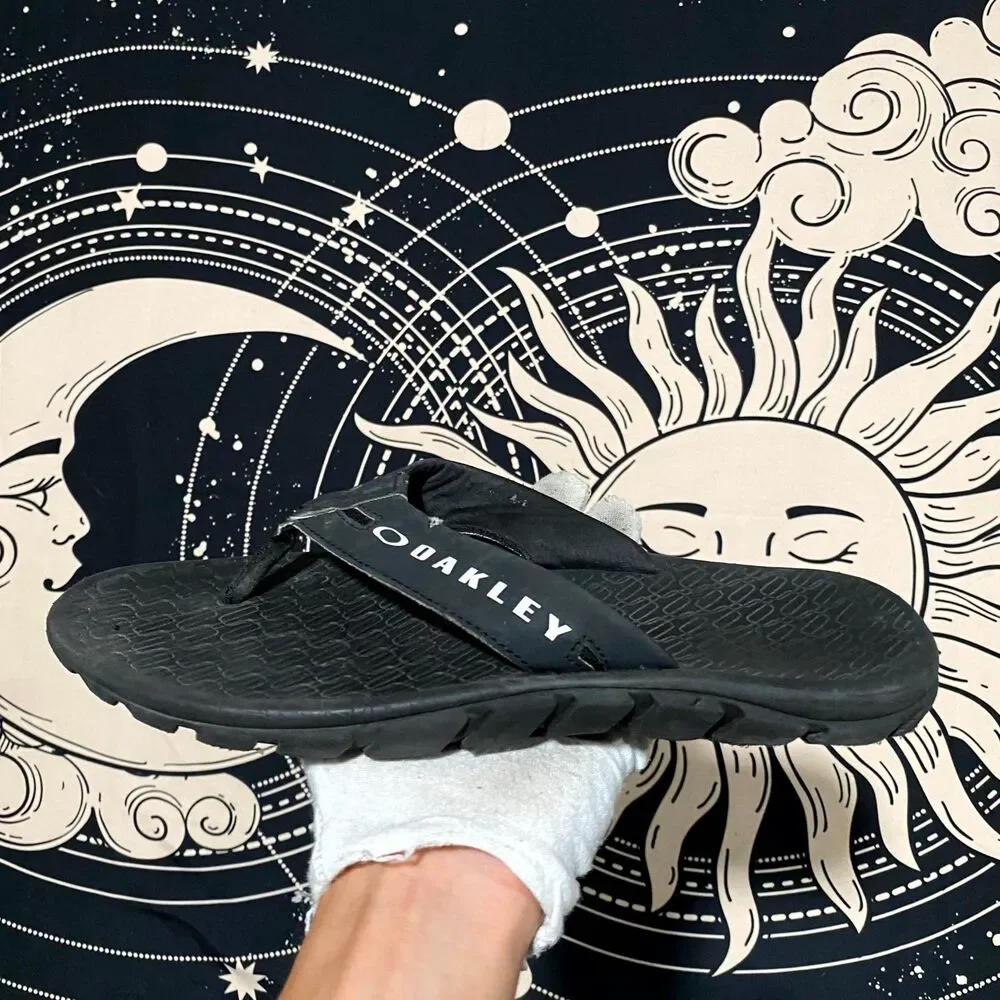 Oakley Operative 2.0 Flip-Flop Thong Sandal Men's 7.5 Black Comfort Slip-On